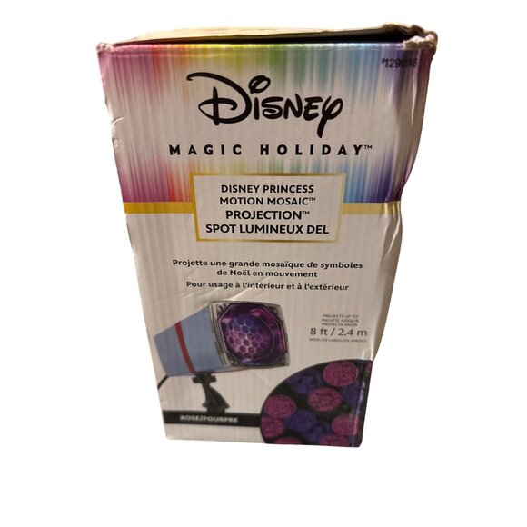 Disney Magic Holiday LED Projection Spotlight Pink Blue Purple Princess Christma - Picture 3 of 6